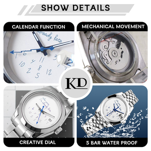 Reloj con movimiento NH35 para hombre, reloj con logotipo personalizado de calidad japonés NH35, reloj esqueleto automático para hombre - Product Image 2