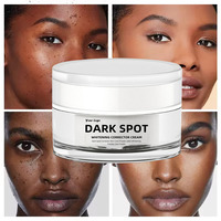 Crème Visage Marque Blanche Anti-Taches de Rousseur, à la Vitamine C et Gluthathion, Éclaircissante et Blanchissante, pour l'Élimination des Taches Foncées