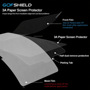 ฟิล์มกันรอยหน้าจอ GOFS 3A Nano-Texture สำหรับ <span class=keywords><strong>iPad</strong></span> <span class=keywords><strong>Pro</strong></span> <span class=keywords><strong>11</strong></span> นิ้ว M5 M4 2024 2025 รุ่นที่ 5 และ 6 ป้องกันแสงสะท้อน ป้องกันรอยนิ้วมือ ความหนา 0.188 มม. แบบกระดาษ - Product Image 4