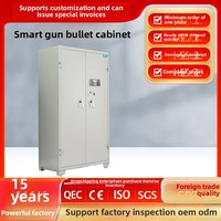 Lemari pistol terintegrasi baja tebal langsung dari pabrik untuk senjata api amunisi furnitur komersial kata sandi sidik jari ganda