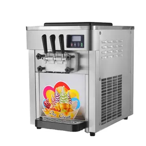 Ticari otomatik masa üstü 3 tatlar ucuz yoğurt yumuşak hizmet lce krem makinesi dondurma makinesi satılık
