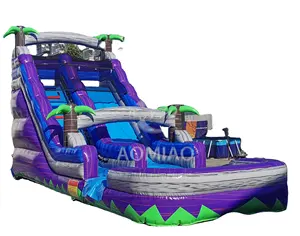 Factory Outdoor Inflatable Slide Commercial Inflatable Jumping Castle Slide Kids Inflatable Slide With Pool