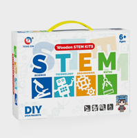Luckykoo Kit de Construcción de Ingeniería en Madera, Kit de Proyectos para Laboratorio Escolar, Kit Educativo de Ciencias para Niños