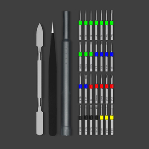 Juego de destornilladores de precisión 30 en 1 Juego de destornilladores portátiles con 28 piezas Destornillador hexagonal Torx de brocas magnéticas para IPhone, computadora portátil, PC - Product Image 2