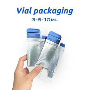 Customizable Eco-Friendly Paper <strong>Box</strong> <strong>Bottle</strong> Label Shiny Hologram Vinyl <strong>Box</strong> 3ml 5ml Pepti Vial Packaging Embossing - Product Image 6