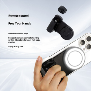 Dahili ışık uzaktan teleskopik <span class=keywords><strong>Bluetooth</strong></span> Tripod standı ile manyetik akıllı dönen Selfie sopa telefon ve eylem Camerm için - Product Image 4