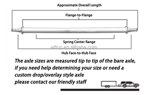 Fabricant d'essieux de <span class=keywords><strong>remorque</strong></span> 500 KG - 1.8 tonnes partie d'essieux de faisceau de Torsion en caoutchouc non freiné pour <span class=keywords><strong>remorque</strong></span> de <span class=keywords><strong>bateau</strong></span> - Product Image 4