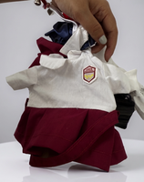 Boneka Plush Seragam Sekolah Kustom OEM untuk Anak Perempuan, Pakaian Sekolah Eksklusif yang Dapat Dilepas, Logo Kustom, Boneka Manusia Isi Dakron, Grosir