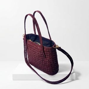 Fashion Woven Raffia Shoulder <b>Bag</b> Brown <b>Tote</b> Handbag Geometric Pattern <b>Zip</b> Closure Single Strap for Daily Travel - Product Image 5