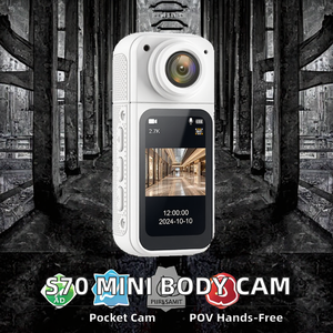 كاميرا جسم صغيرة S70 بوزن 35 جرام، مسجل POV محمول يمكن ارتداؤه، كاميرا أكشن للإستخدام بدون يدين مع حبل مغناطيسي ومستشعر CMOS واتصال IP - Product Image 3