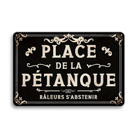 Vente en gros d'usine : Plaques métalliques vintage françaises 20x30cm, décorations murales rétro en métal
