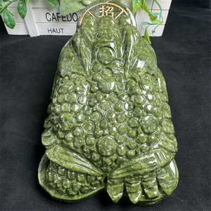Venta al por mayor natural tallado a mano cristal dinero Rana suerte Xiuyan Jade <span class=keywords><strong>sapo</strong></span> para Fengshui - Product Image 4