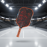 OEM/ODM Meilleure vente Raquette de pickleball en fibre de carbone Elite Power Design large pour un jeu agressif