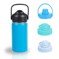 500ml en acier inoxydable enfants mignon dessin animé flacons à vide enfants gobelet Thermos tasse bouteille d'eau thermique avec paille