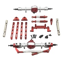 Kit de pièces détachées pour voiture télécommandée Sunhiot 1:12 MN82 en métal avec servomoteurs RC et pièces d'avion RC pour les modèles LC79/Mn78/MN82s