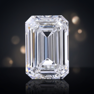Diamant de laboratoire taille émeraude, certifié IGI, 16,02 carats, clarté F VVS2, blanc, pour la fabrication de bijoux, CRAFTED CARBON - Product Image 2