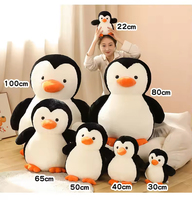 Vente en gros 22cm pingouin peluche jouet mignon poupée en peluche pour filles et garçons PP coton remplissage parfait cadeau de noël