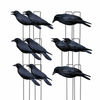 Décoys de chasse aux corbeaux en PP entièrement floqués, anti-reflet, imperméables, ultra-réalistes, fabriqués en usine (OEM/ODM) – Silhouettes d'oiseaux pour la chasse