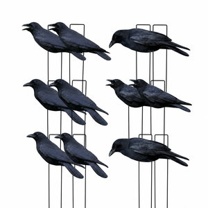 Décoys de chasse aux corbeaux en PP entièrement floqués, anti-reflet, imperméables, ultra-réalistes, fabriqués en usine (OEM/ODM) – Silhouettes d'oiseaux pour la chasse - Product Image 1