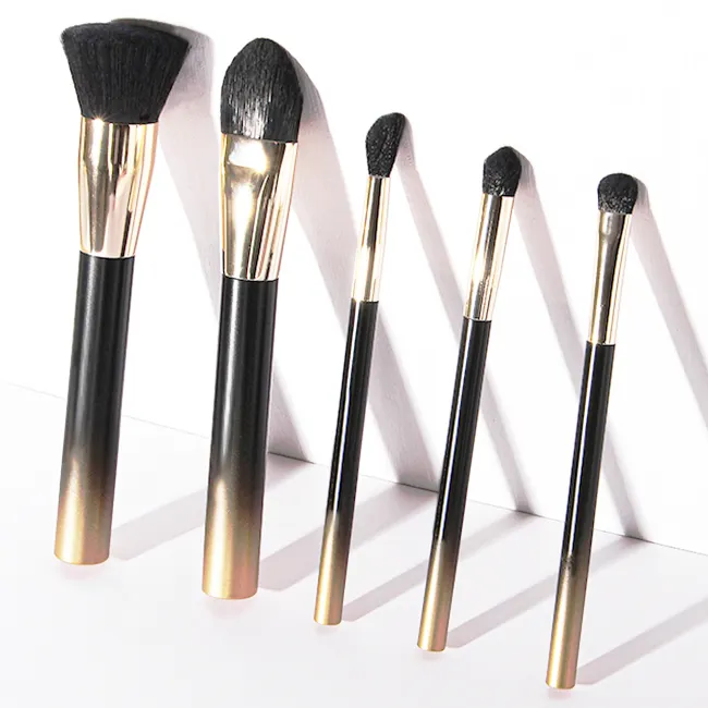 New Product Luxury Makeup Brush Set High Quality Professional Black Make Up Brushes