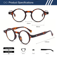 Lunettes de lecture rondes classiques, design floral multicolore rouge, verres presbyopes +1.00 à +4.00 pour hommes et femmes