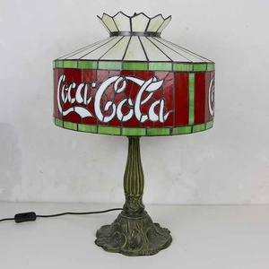 Lámpara de Mesa LED Tiffany de Vitral con Diseño Europeo LongHuiJing de 16 Pulgadas con Base de Metal de Loto - Product Image 5