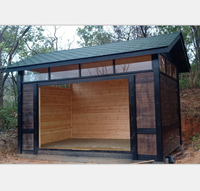 Maison en bois précommande pour snacks et café, installation rapide, maison de pré-modernisée