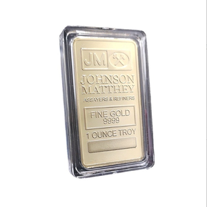 Moneda de Colección Chapada en Oro de 1 Onza Troy, Moneda de Recuerdo, Barras de Lingotes Americanos JM de 1 Onza - Product Image 3