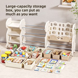 Meuble de rangement multifonctionnel pour jouets d'enfants avec étagère, organiseur pour enfants, bacs de rangement, unité à tiroirs, salle de jeux, crèche, CE OEM - Product Image 2