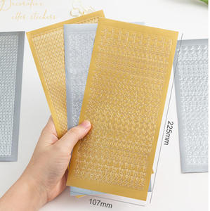 Pegatinas de la serie de impresión de plata caliente dorada Número letras pvc pegatina impermeable Mariposa estrella pegatina 1 para cada estilo - Product Image 2