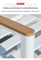 Table et chaises de jardin haut de gamme modernes pour l'extérieur, résistantes à l'eau et à la rouille, en alliage d'aluminium tressé, pour balcon et terrasse