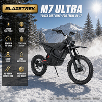 M7 Ultra Moto Tout-Terrain Électrique 7000W Moteur Central 25AH Li Frein à Disque Hydraulique Enduro Jeunesse Motocross Fournisseur OEM