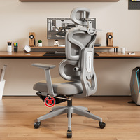 Mobilier de bureau moderne Accoudoir confortable Chaise de direction en maille pivotante réglable Chaise de bureau ergonomique avec soutien lombaire