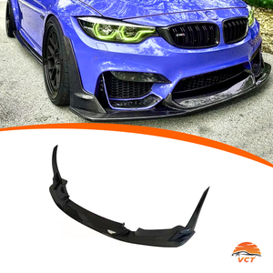 M3 F80 Front Lip Laptor Style Carbon Fiber Front Bumper Splitter Lip <strong>Spoiler</strong> for BMW F80 <strong>F82</strong> F83 M3 M4 2015-21 - Product Image 1