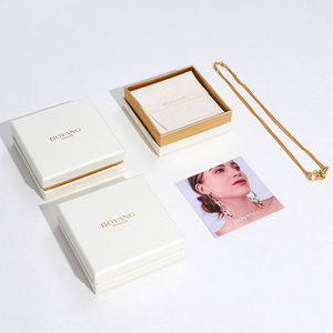 Boyang Customized Paper Jewelry Box Ring Earring Bracelet Necklace Box Jewelry Packaging Box with Logo