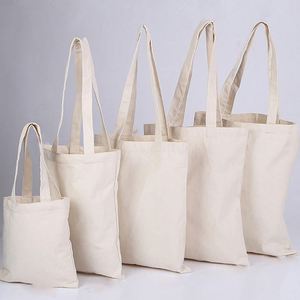 Bolsa de Lona de Algodón Natural con Impresión de Logotipo, MOQ Bajo, para Compras de Mujeres - Product Image 1