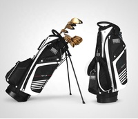 Bolsa de soporte de golf con logotipo personalizado impermeable de nailon OEM más vendida, peso ligero, precio de fábrica