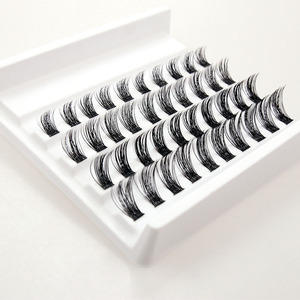 Groothandel Multi-Style DIY Wimperextensions Natuurlijke Volume Cluster Wimpers Hybride Pluizige Wimperclusters PBT Materiaal Privélabel - Product Image 2