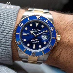 Reloj Automático Mecánico para Hombre, de Lujo, con Caja de Acero Inoxidable, Superluminoso, 10 ATM, Bisel de Buceo, Fabricado en China - Product Image 3