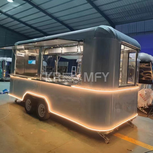 La Chine mobile Hotdog Ice en acier inoxydable OEM remorque alimentaire camion de nourriture en acier inoxydable remorque pour petit snack chariot de vente - Product Image 6