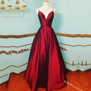 2024 primavera estate europa <span class=keywords><strong>e</strong></span> commercio estero degli stati uniti nuovo abito da donna Sexy con scollo a V da sera - Product Image 3