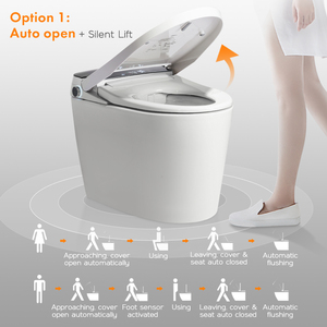 Low Moq Automatic Toilet Smart Floor Mounted Wc With Bidet K1 Automatic Toilet Smart Floor Mounted Toilet Wc K1 K1 K1 Automatic - Product Image 3