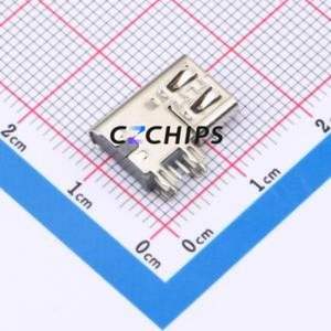 GT-USB-7036B USB Connector Through hole Component (THT) Connector Type-C USB 2.0 Female Side Insert - Product Image 2