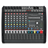 Konsol Pencampur Bertenaga PMS600 Dengan 2*1000W Class D Amp 24bit 96kHz untuk Suara Live Panggung Studio Stereo Master Graphic Equalizer