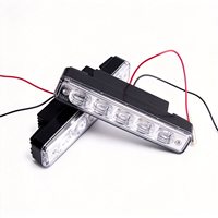 Barre lumineuse de travail LED 6 pouces 5W, feux de jour DRL, étanche IP65, lampe auxiliaire de conduite 12V pour véhicule