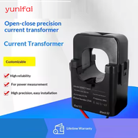 Transformateur de courant AC à noyau divisé à clipser, classe 0.5, petite taille 36mm, 100A 200A 300A 600A 5A, pour surveillance de puissance de sortie