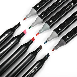 Boîte en bois personnalisée OEM, ensemble de 168 couleurs de marqueurs d'encre à l'alcool permanents à double pointe pour le dessin scolaire et la papeterie - Product Image 6