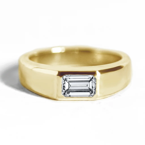 EX-anillos de moissanita de oro para hombre, joyería de Grado D, precio de fábrica - Product Image 5