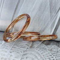 Bracelets en acrylique tendance UJBOX pour femmes de 62mm et 67mm élégants bracelets ronds en résine pour usage quotidien shopping fête cadeau B05