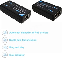 1 bis 2 Gigabit POE Extender 1000 Mbit/s mit IEEE802.3af Standard für NVR IP-Kamera CCTV-System POE Extend 100 Meter